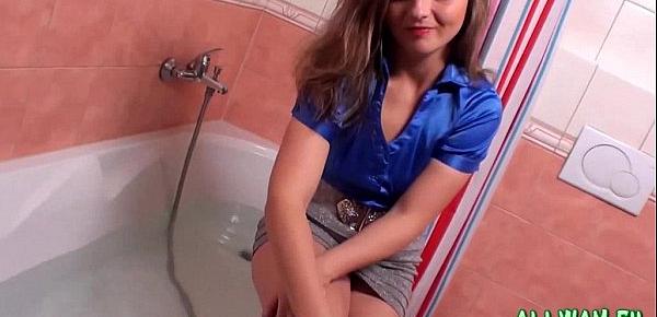  stunning hot fully clothed bath scene